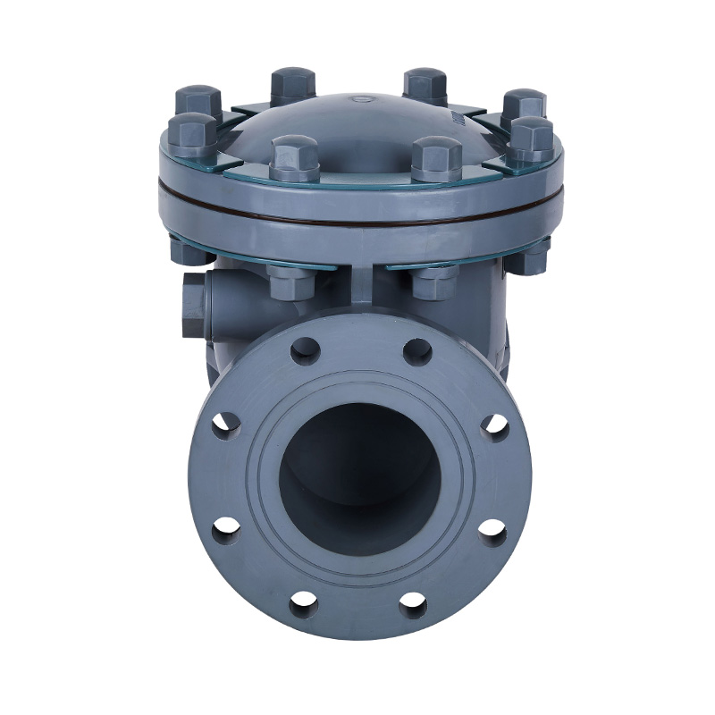 PVC-C H44F-10V Spätný ventil Swing Type DN15-300 GB Štandard