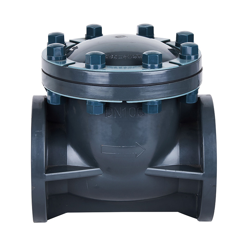 PVC-U H44F-10U Spätný ventil s výkyvným typom DN15-300 GB Štandard