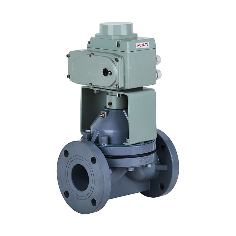 PVC-C G941F-10V elektrický membránový ventil DN15-300 GB štandard